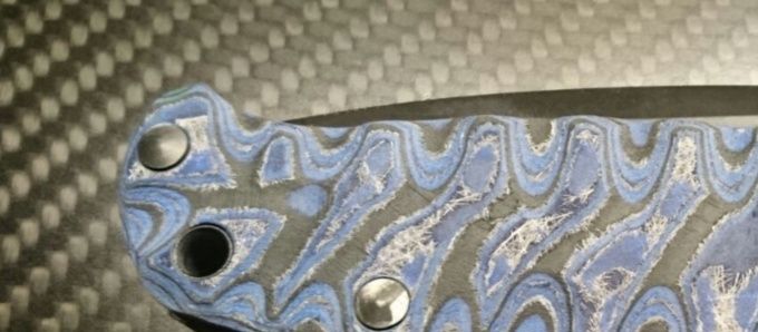 RSK H6 im Blue Camo Design. Micarta wurde für mich angefertigt . Messer ist ein H6 All Black